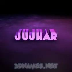 jujhar in Big Purple style - 3D name wallpaper