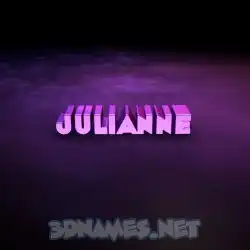 julianne in Big Purple style - 3D name wallpaper