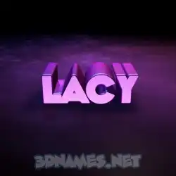 lacy in Big Purple style - 3D name wallpaper