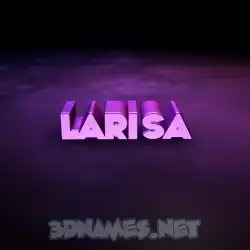 larisa in Big Purple style - 3D name wallpaper