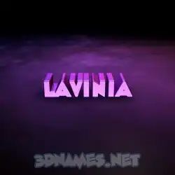 lavinia in Big Purple style - 3D name wallpaper