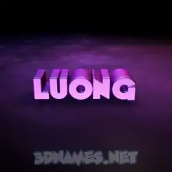 luong in Big Purple style - 3D name wallpaper
