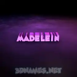 madelein in Big Purple style - 3D name wallpaper