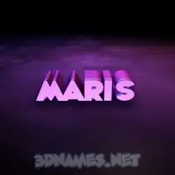 maris in Big Purple style - 3D name wallpaper