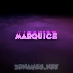 marquice in Big Purple style - 3D name wallpaper