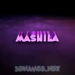 mashila in Big Purple style - 3D name wallpaper