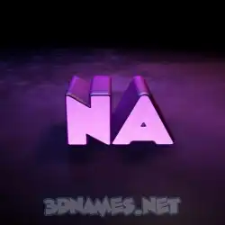 na in Big Purple style - 3D name wallpaper