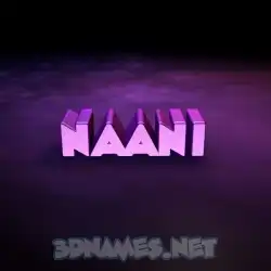 naani in Big Purple style - 3D name wallpaper