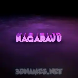 nagaraju in Big Purple style - 3D name wallpaper