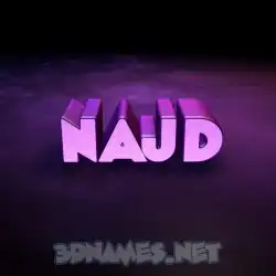 najd in Big Purple style - 3D name wallpaper