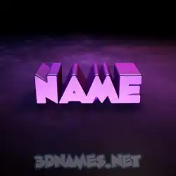 name in Big Purple style - 3D name wallpaper