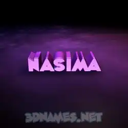 nasima in Big Purple style - 3D name wallpaper