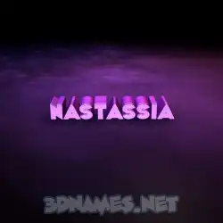 nastassia in Big Purple style - 3D name wallpaper