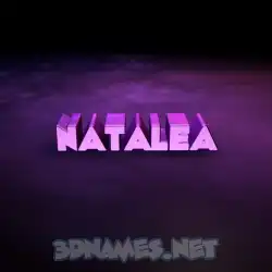natalea in Big Purple style - 3D name wallpaper