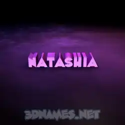 natashia in Big Purple style - 3D name wallpaper