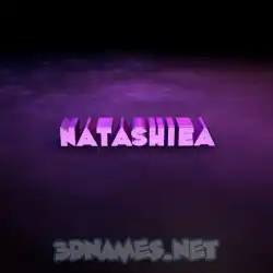 natashiea in Big Purple style - 3D name wallpaper