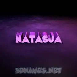 natasja in Big Purple style - 3D name wallpaper