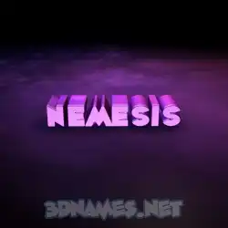 nemesis in Big Purple style - 3D name wallpaper
