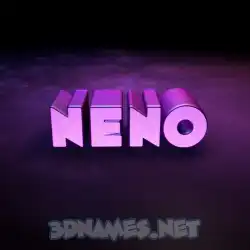 neno in Big Purple style - 3D name wallpaper