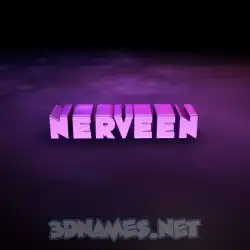 nerveen in Big Purple style - 3D name wallpaper