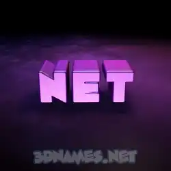 net in Big Purple style - 3D name wallpaper