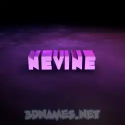 nevine in Big Purple style - 3D name wallpaper
