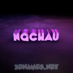 ngchau in Big Purple style - 3D name wallpaper