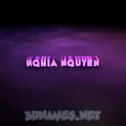 nghia nguyen in Big Purple style - 3D name wallpaper