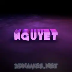 nguyet in Big Purple style - 3D name wallpaper