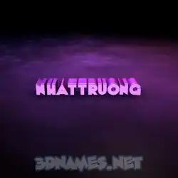 nhattruong in Big Purple style - 3D name wallpaper