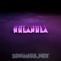 nhlanhla in Big Purple style - 3D name wallpaper