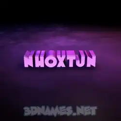 nhoxtjn in Big Purple style - 3D name wallpaper