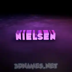 nielsen in Big Purple style - 3D name wallpaper