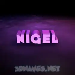 nigel in Big Purple style - 3D name wallpaper