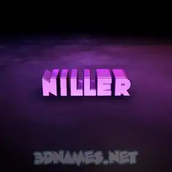 niller in Big Purple style - 3D name wallpaper