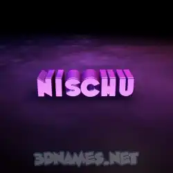 nischu in Big Purple style - 3D name wallpaper