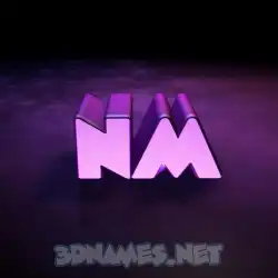 nm in Big Purple style - 3D name wallpaper