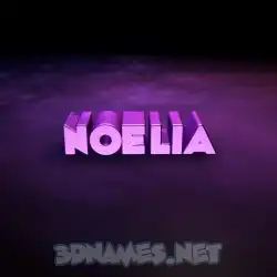 noelia in Big Purple style - 3D name wallpaper