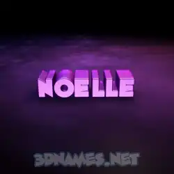 noelle in Big Purple style - 3D name wallpaper