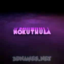 nokuthula in Big Purple style - 3D name wallpaper