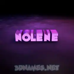 nolene in Big Purple style - 3D name wallpaper