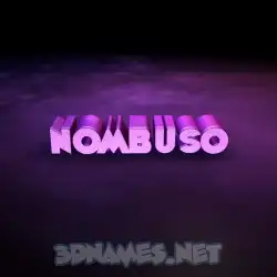 nombuso in Big Purple style - 3D name wallpaper
