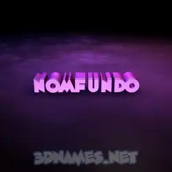 nomfundo in Big Purple style - 3D name wallpaper