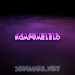 nompumelelo in Big Purple style - 3D name wallpaper