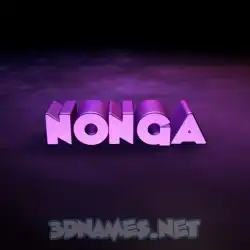 nonga in Big Purple style - 3D name wallpaper