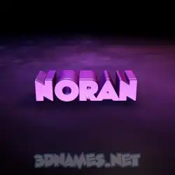noran in Big Purple style - 3D name wallpaper