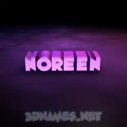 noreen in Big Purple style - 3D name wallpaper