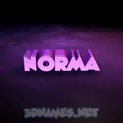 norma in Big Purple style - 3D name wallpaper