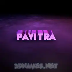 pavitra in Big Purple style - 3D name wallpaper