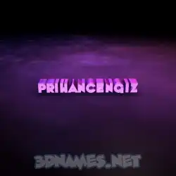 prihancengiz in Big Purple style - 3D name wallpaper